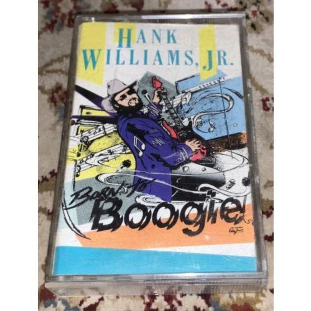Hank Williams Jr.- Born To Boogie- Cassette Tape 1987 Club Edition Folk Country